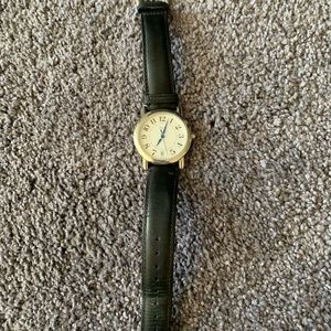 Coach Black Leather Watch-needs battery